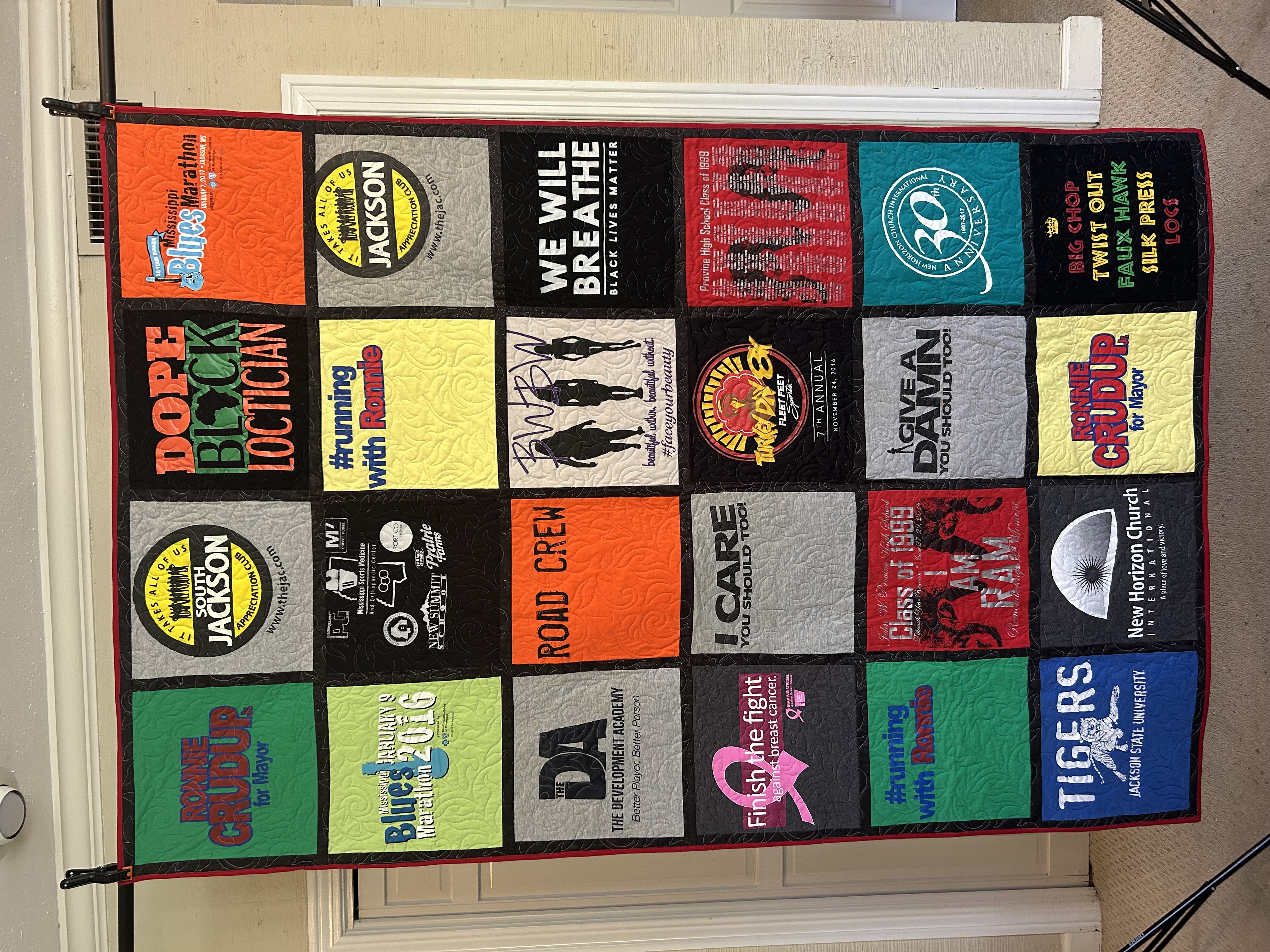 Andrea's T-Shirt Quilt 2023